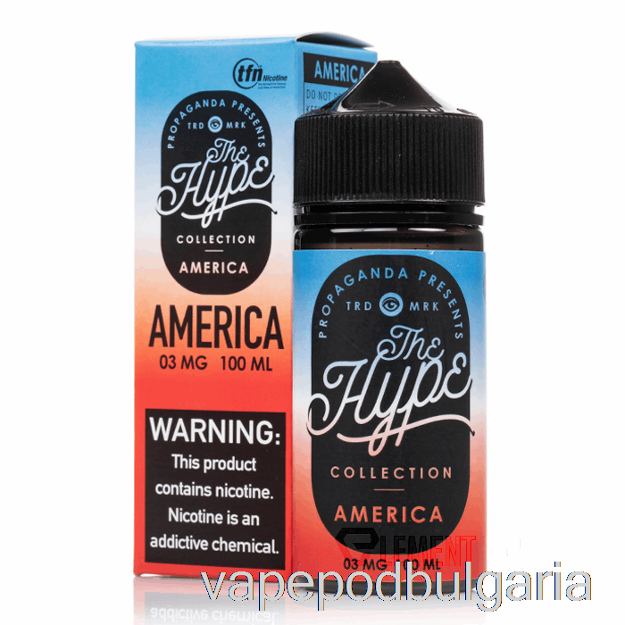 Vape Bulgaria Hype - America - Propaganda E-liquids - 100ml 12mg